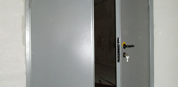 Дверь противопожарная двупольная 1250x2050