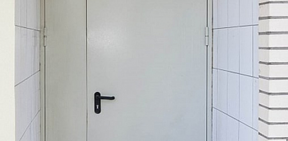 Дверь противопожарная полуторная с фрамугой 1150x2050
